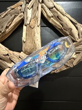 Jawsome Kids Swim Goggles - Blue/Gray/Orange- Great Quality